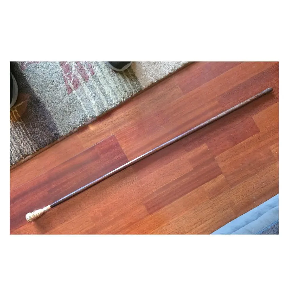 Vintage Gentlemans Gold filled swagger knob Walking Stick - Picture 3 of 4